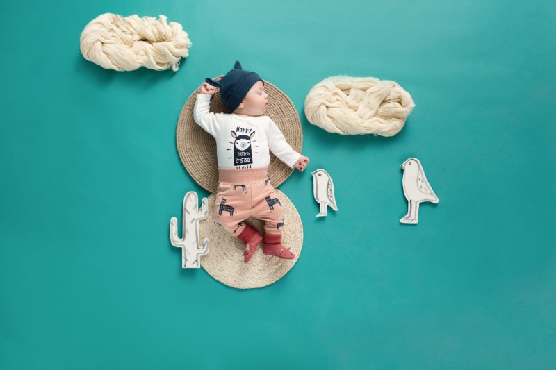 Prezentacja Leginsy Happy Llama pomarańcz