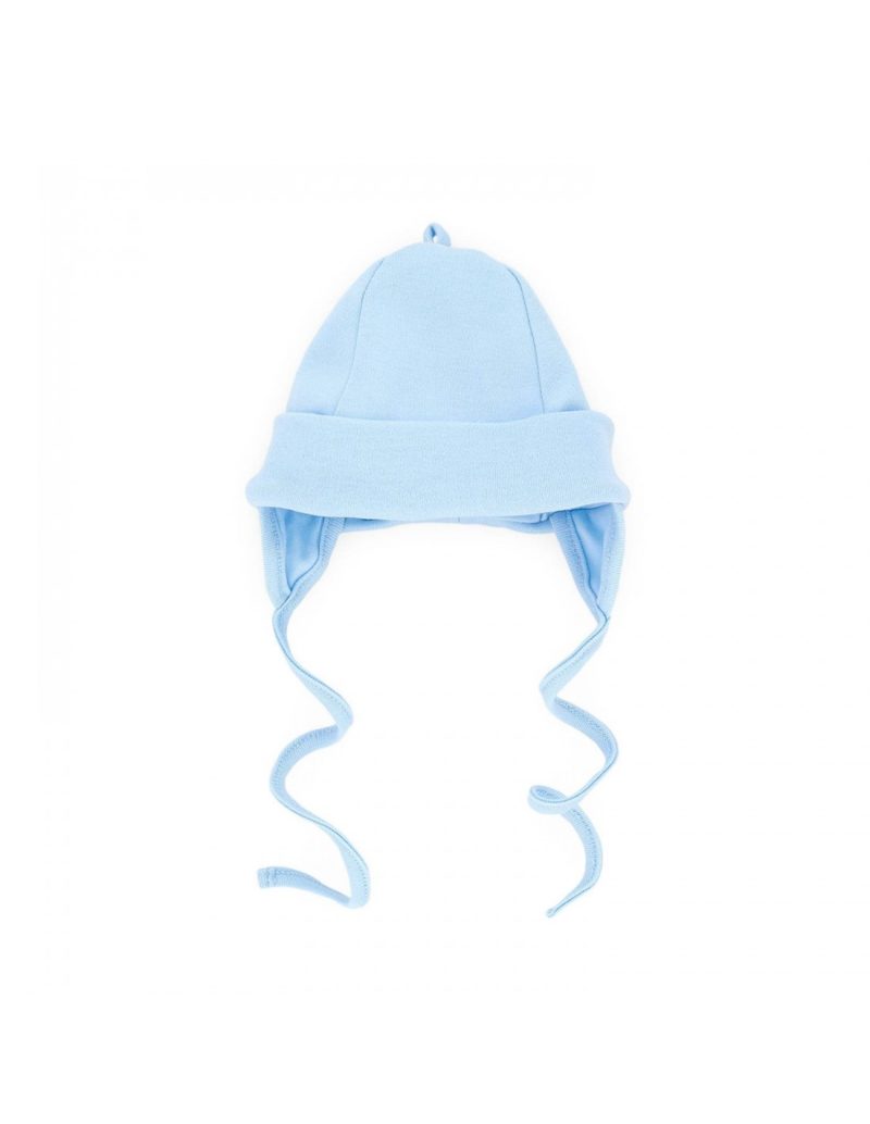 czapeczka wiązana makoma niebieska