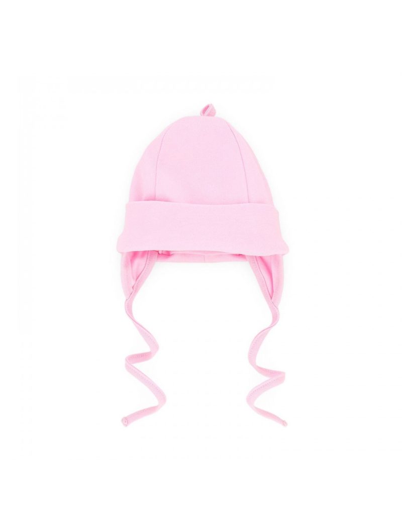 czapeczka wiązana makoma różowa